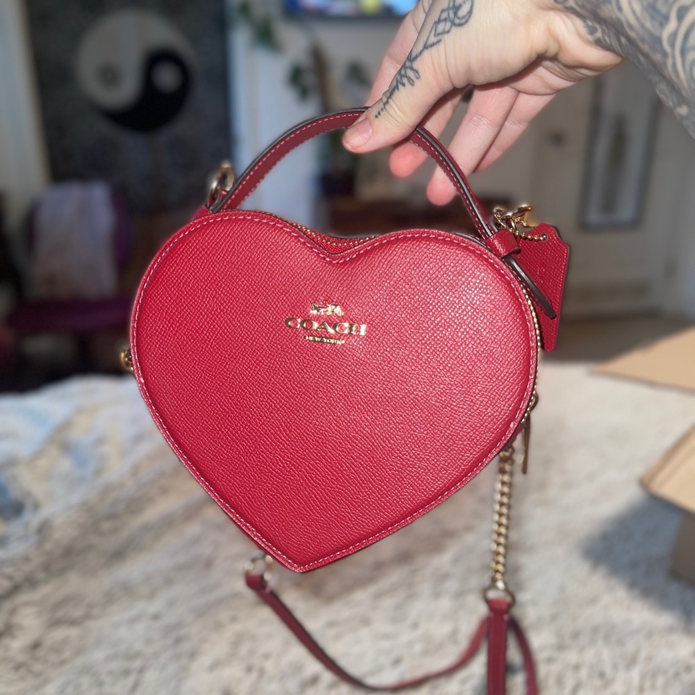 Authentic Coach Heart Bag Brand New